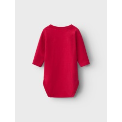 NAME IT Baby Rajul L/S Bodysuit - Jester Red