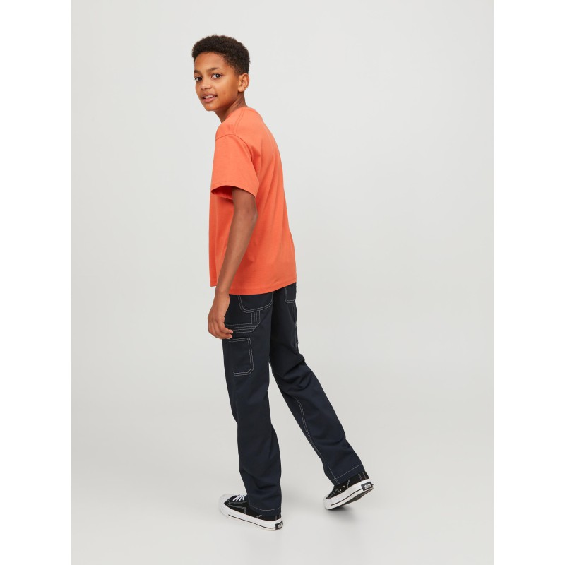JACK & JONES Junior Karl Contrast Cargo Bukser - Sort