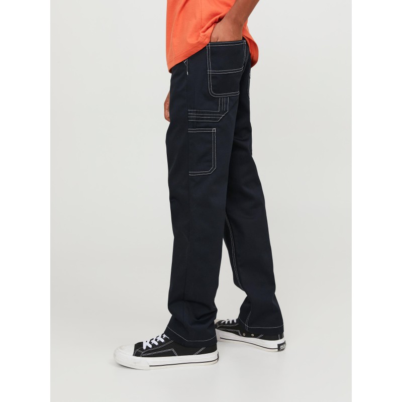 JACK & JONES Junior Karl Contrast Cargo Bukser - Sort