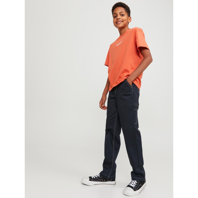 JACK & JONES Junior Karl Contrast Cargo Bukser - Sort