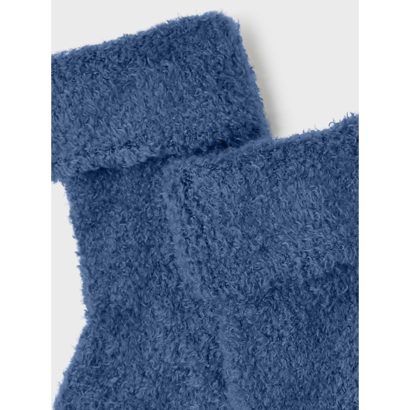 NAME IT Baby Ollo Terry Fluffy Strømper - Bijou Blue