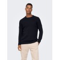 ONLY & SONS Onsal Life Reg 7 Crew Knit Bf - Dark Navy