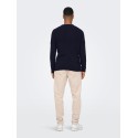ONLY & SONS Onsal Life Reg 7 Crew Knit Bf - Dark Navy