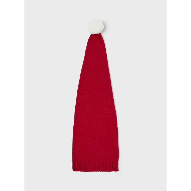 NAME IT Nknsnow Xmas Lang Solid Knit Hat - Jester Red