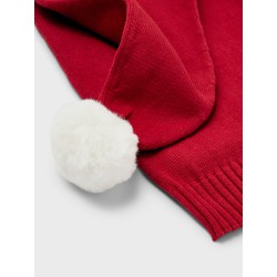 NAME IT Nknsnow Xmas Lang Solid Knit Hat - Jester Red
