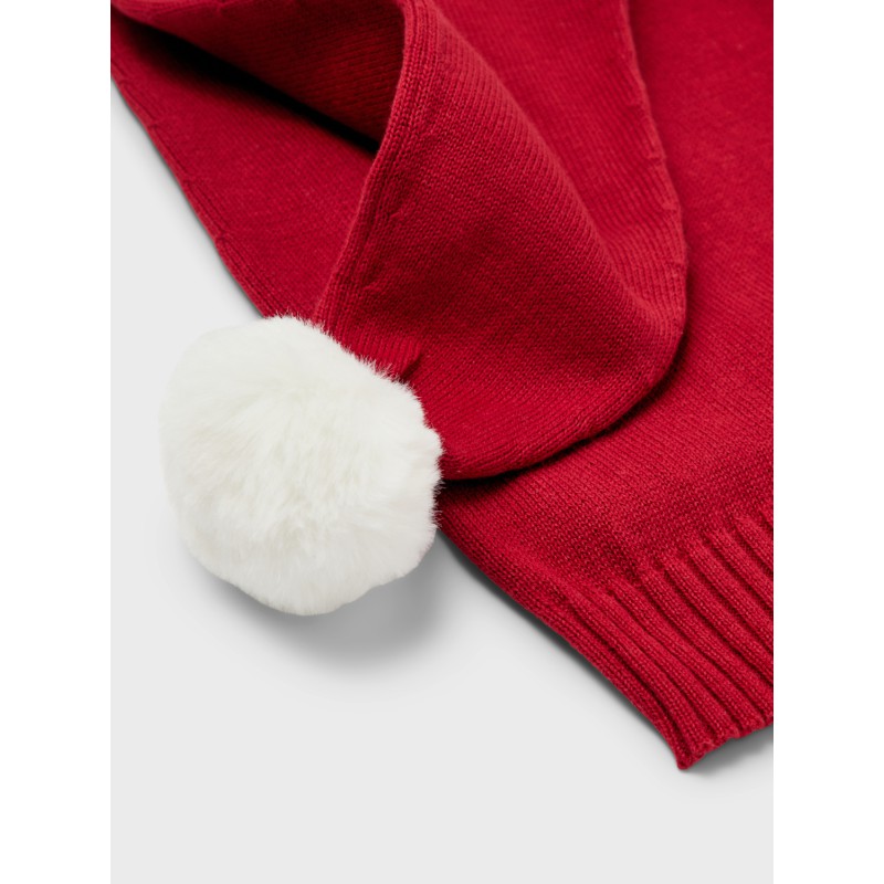 NAME IT Nknsnow Xmas Lang Solid Knit Hat - Jester Red