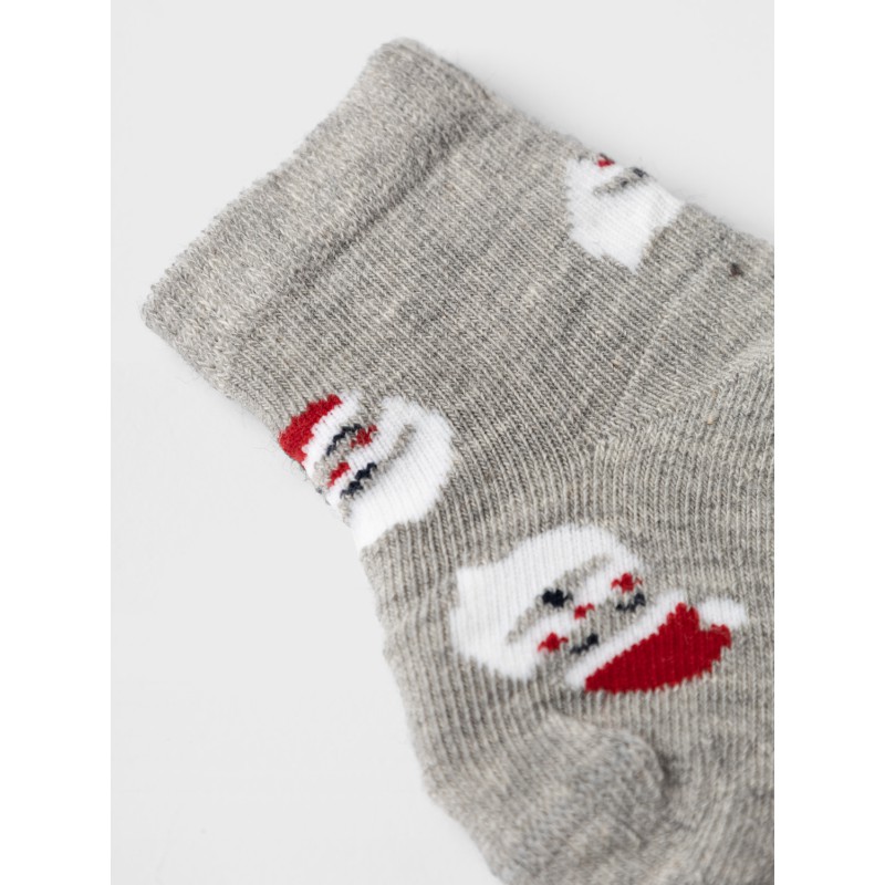 NAME IT Richristmas Sock - Grey Melange