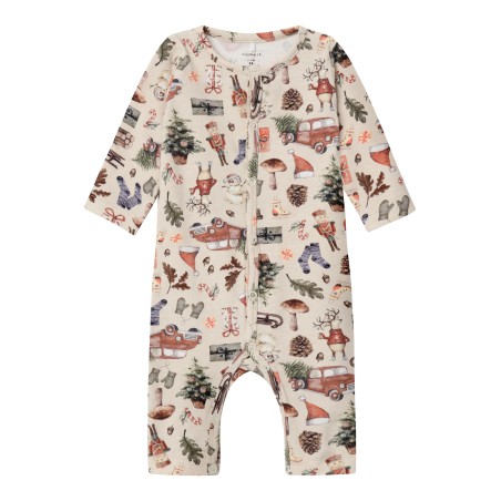 NAME IT Baby Riccas Jule Nattøjssæt - Peyote Melange