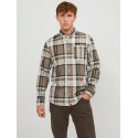 JACK & JONES Jprblubrook Cord X-Mas Shirt Langærmet Ch Ln - Pelican