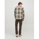 JACK & JONES Jprblubrook Cord X-Mas Shirt Langærmet Ch Ln - Pelican