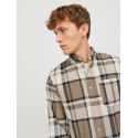 JACK & JONES Jprblubrook Cord X-Mas Shirt Langærmet Ch Ln - Pelican
