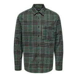 ONLY & SONS Leo Corduroy Skjorte Regular - Cilantro