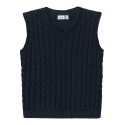 NAME IT Mini Ruso Strik Slipover Vest - Dark Sapphire
