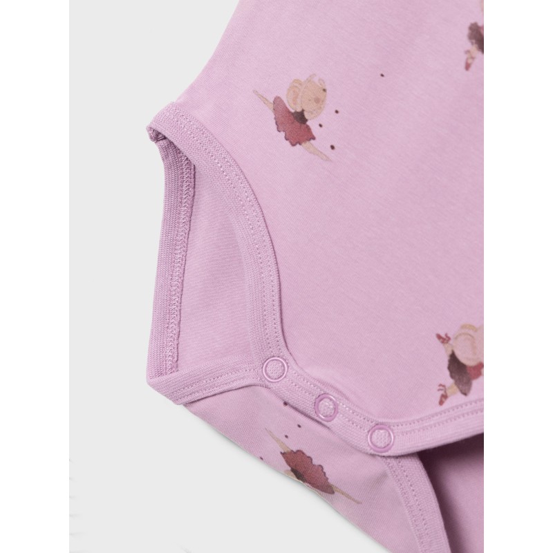 NAME IT Baby Ryraja Langærmet Bodystocking - Lavender Mist