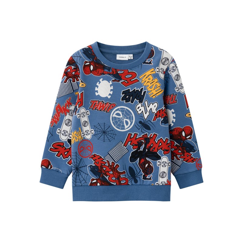 NAME IT Mini Octas Spiderman Sweatshirt - Bijou Blue