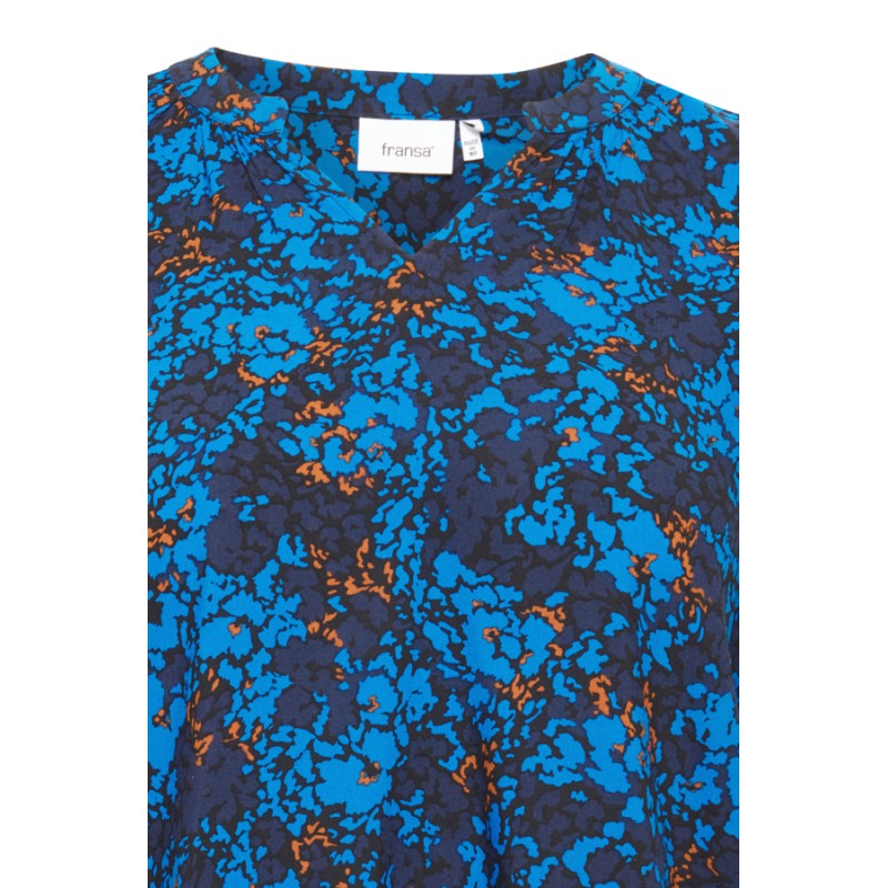 FRANSA Plus Size Glowy Top - Princess Blue