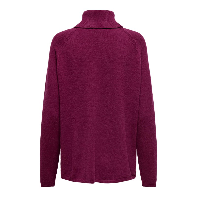 JDY Marco Strik Pullover Med Rullekrave - Purple Potion