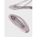 NAME IT Nkfacc-Reda 2P Glitter Hairclips - Woodrose