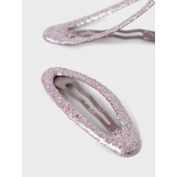 NAME IT Nkfacc-Reda 2P Glitter Hairclips - Woodrose