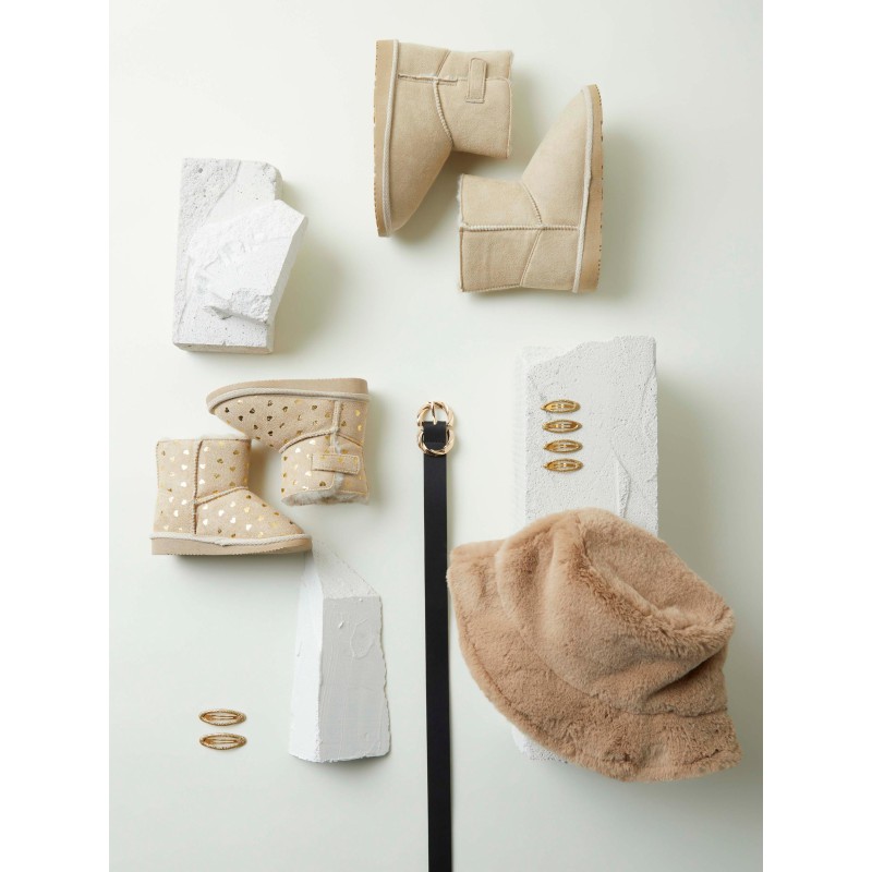 NAME IT  2-Pak Click Glimmer Hårspænder - Gold Colour