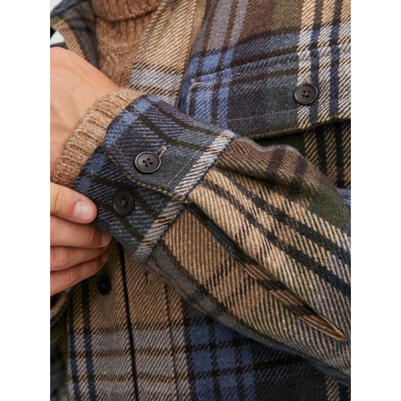 JACK & JONES Relaxed Fit Overshirt - Toffee