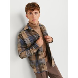JACK & JONES Relaxed Fit Overshirt - Toffee