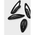 NAME IT Nkfacc-Reda 4P Glitter Small Hairclips - Sort