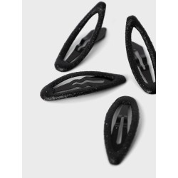 NAME IT Nkfacc-Reda 4P Glitter Small Hairclips - Sort