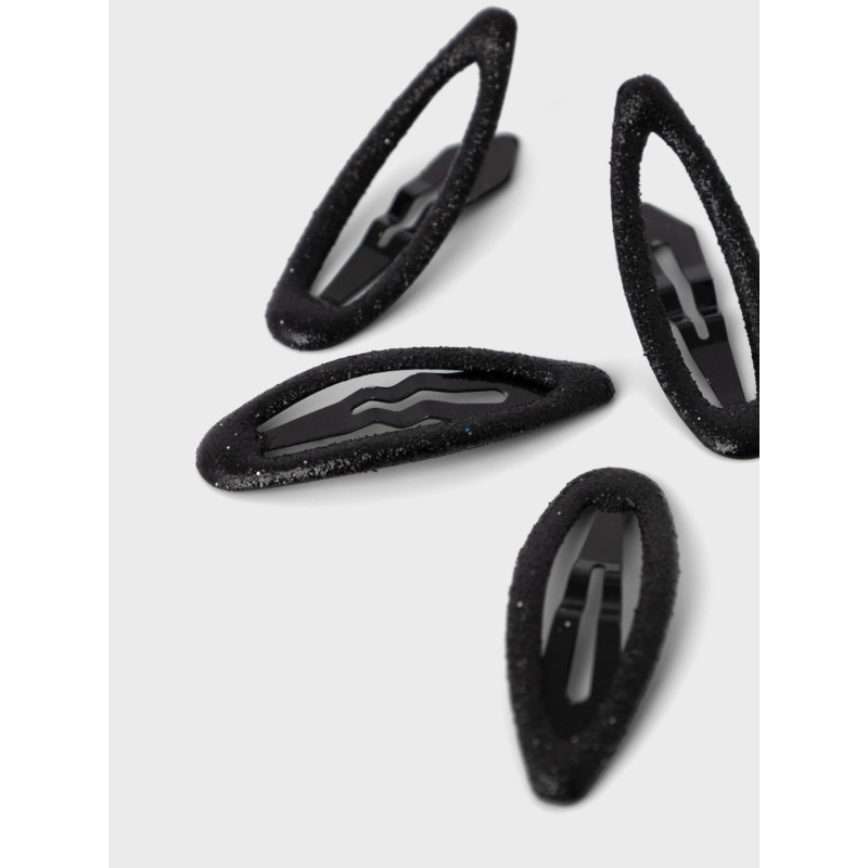 NAME IT Nkfacc-Reda 4P Glitter Small Hairclips - Sort