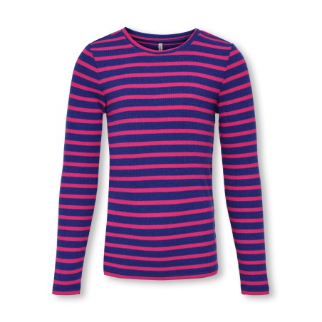 KIDS ONLY Luna Langærmet O-Neck Top Jrs - Bluing