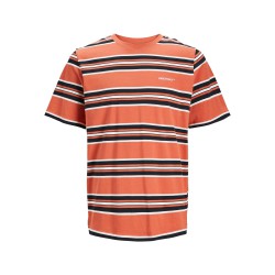 JACK & JONES Junior Hays Stripe T-shirt - Ginger