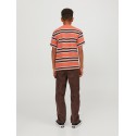 JACK & JONES Junior Hays Stripe T-shirt - Ginger
