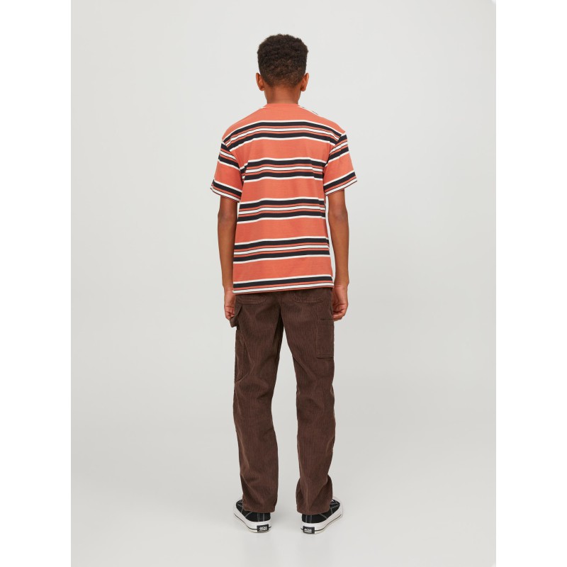 JACK & JONES Junior Hays Stripe T-shirt - Ginger