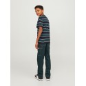 JACK & JONES Junior Hays Stribet T-shirt - Sort