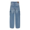 KIDS ONLY Harmony Brede Cargo Carrot Pim - Light Blue Denim