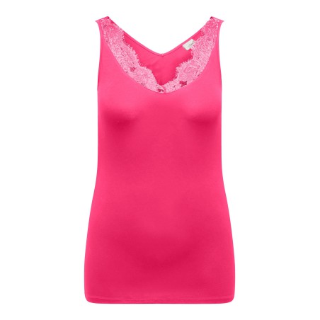 ONLY CARMAKOMA Blonde Top - Raspberry Sorbet