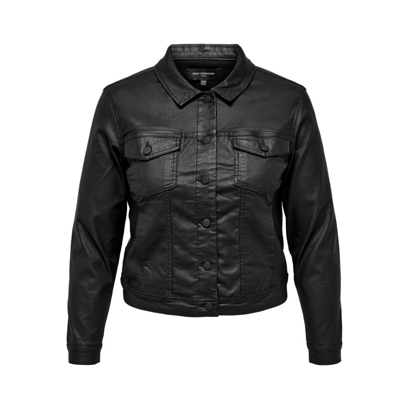 ONLY CARMAKOMA Wespa Jakke Coated - Sort