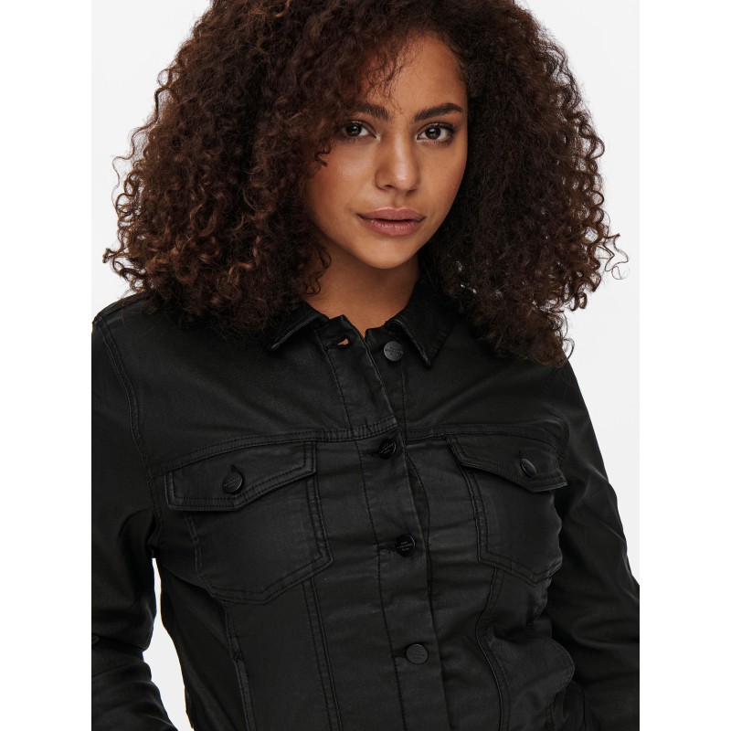 ONLY CARMAKOMA Wespa Jakke Coated - Sort