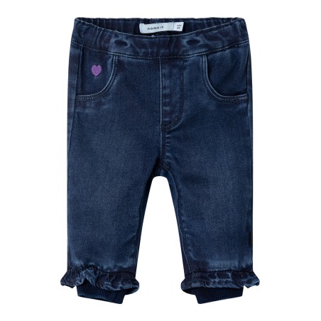NAME IT Baby Rose Jeans - Dark Blue Denim