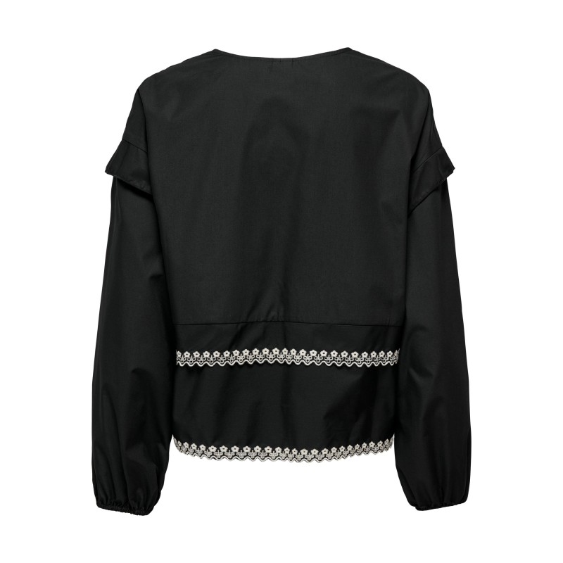 ONLY Selin Sløjfe Skjorte - Sort