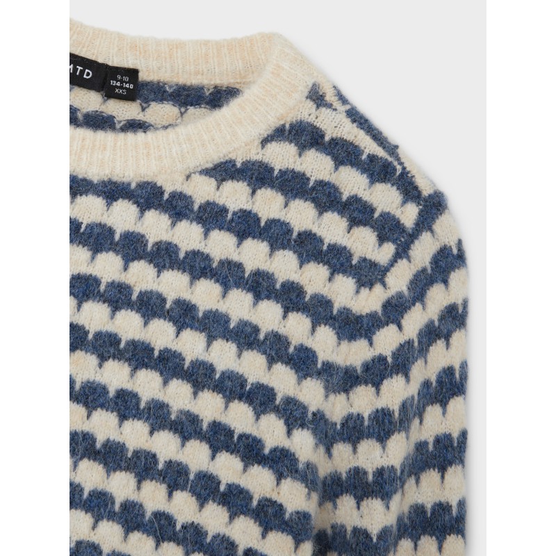 LMTD Nai Langærmet Kort Knit - Ashley Blue