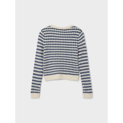 LMTD Nai Langærmet Kort Knit - Ashley Blue