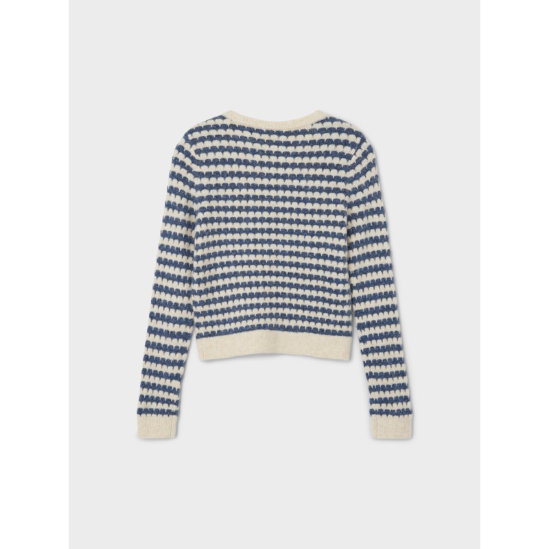 LMTD Nai Langærmet Kort Knit - Ashley Blue
