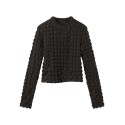 LMTD Nunic Langærmet Crop Top - Sort