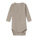NAME IT Baby Kab L/S Bodystocking - Pure Cashmere