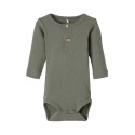 NAME IT BABY Kab L/S Bodystocking - Dusty Olive