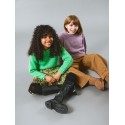 NAME IT Kids Blød Strik Pullover Med Sølv Glimmer - Irish Green