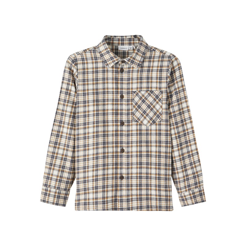 NAME IT Kids Resoren L/S Skjorte - Buttercream