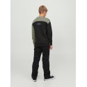 JACK & JONES JUNIOR Jcoactiv3 Block Sweat Crew Neck Os Junior - Agave Green