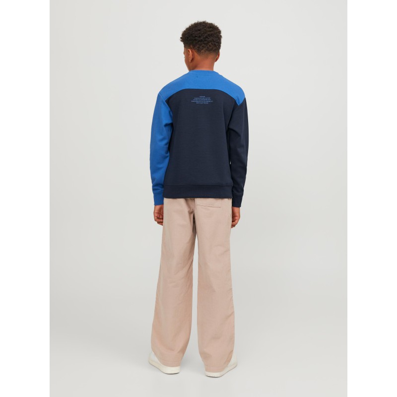 JACK & JONES Junior Activ Block Sweatshirt - Navy Blazer